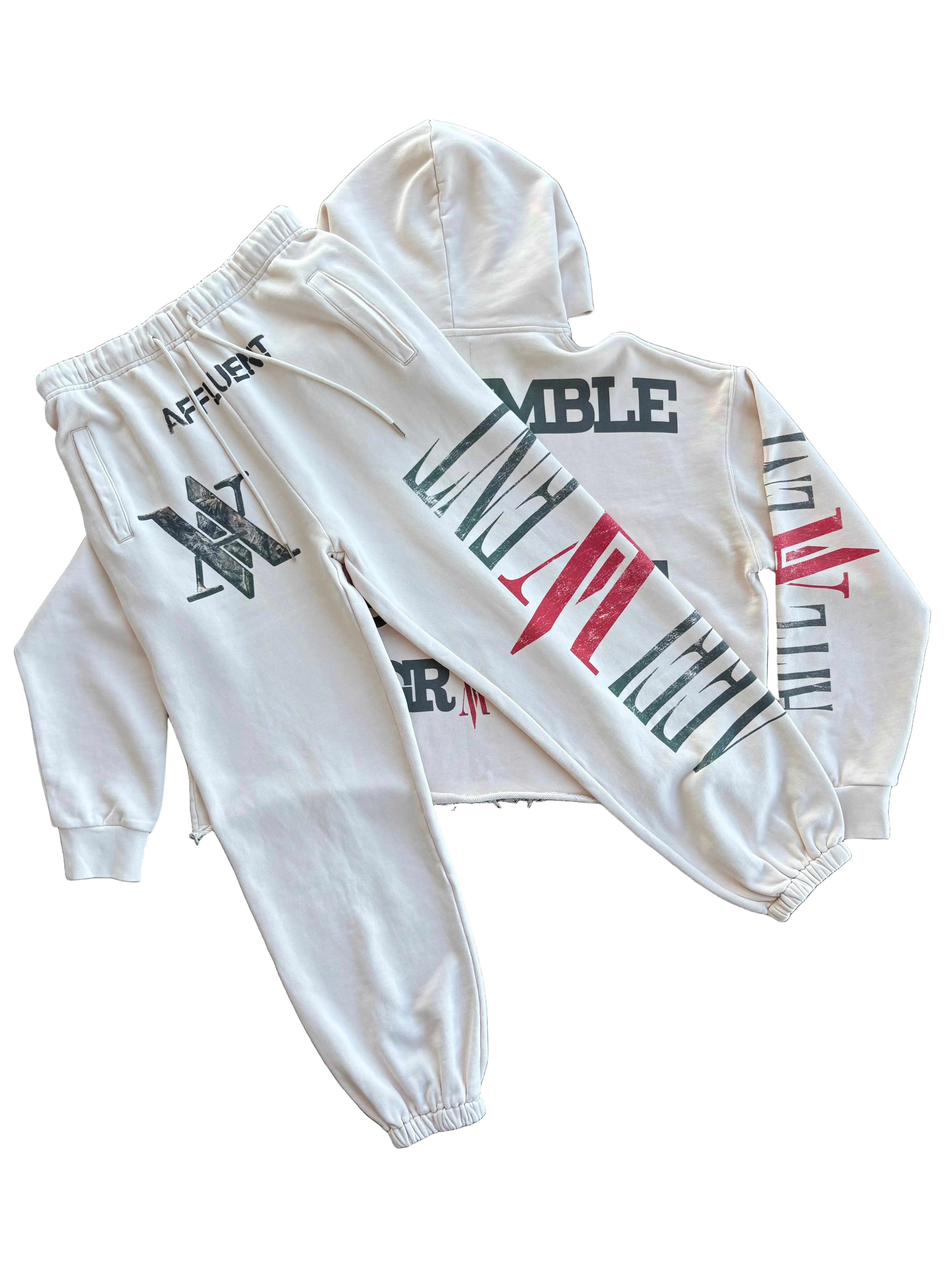 Beige Vintage Affluent Sweatsuit