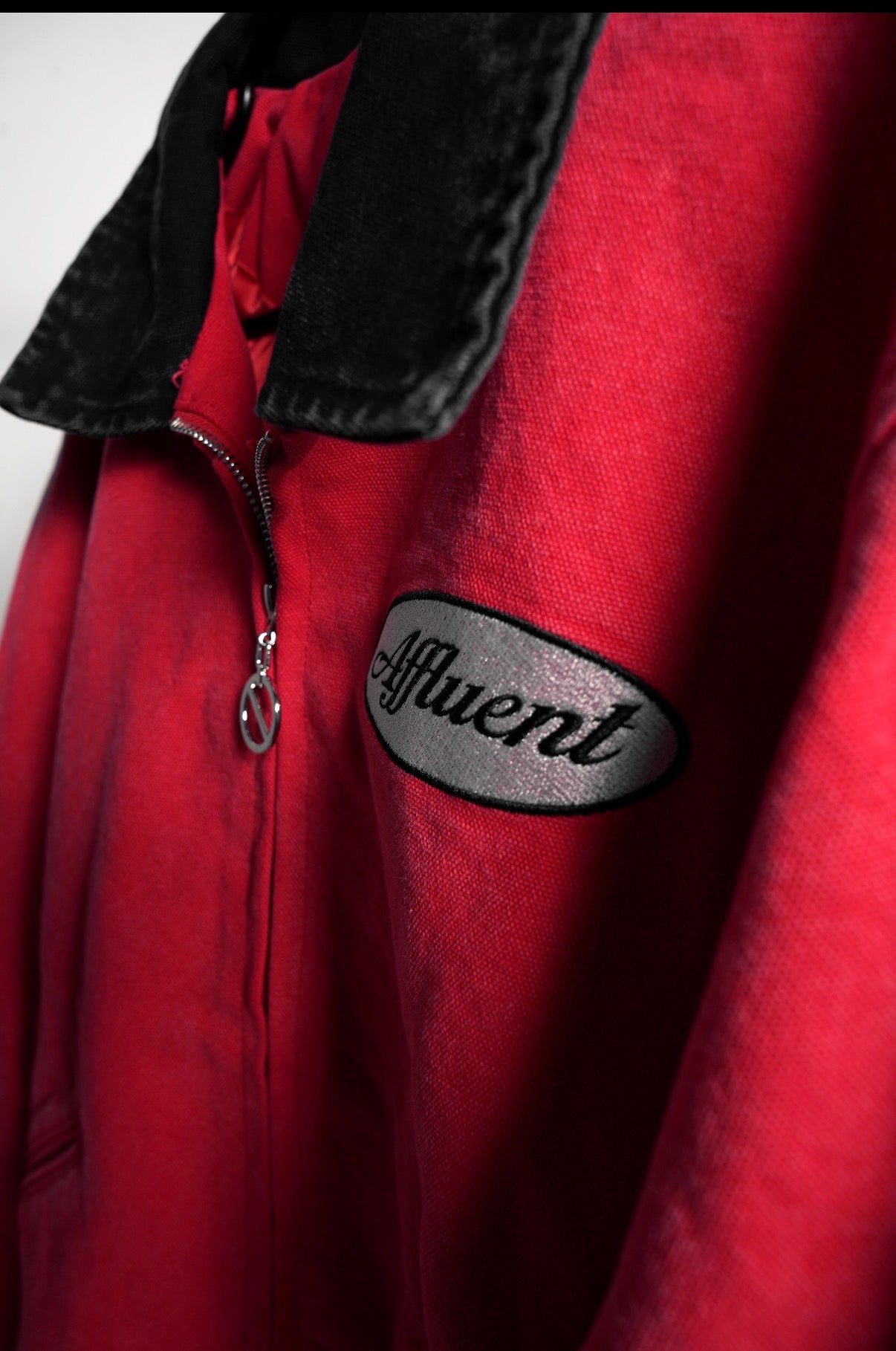 Affluent “Stop Snitching” Worker Jacket (Red)