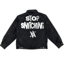Affluent “Stop Snitching” Worker Jacket (Black)